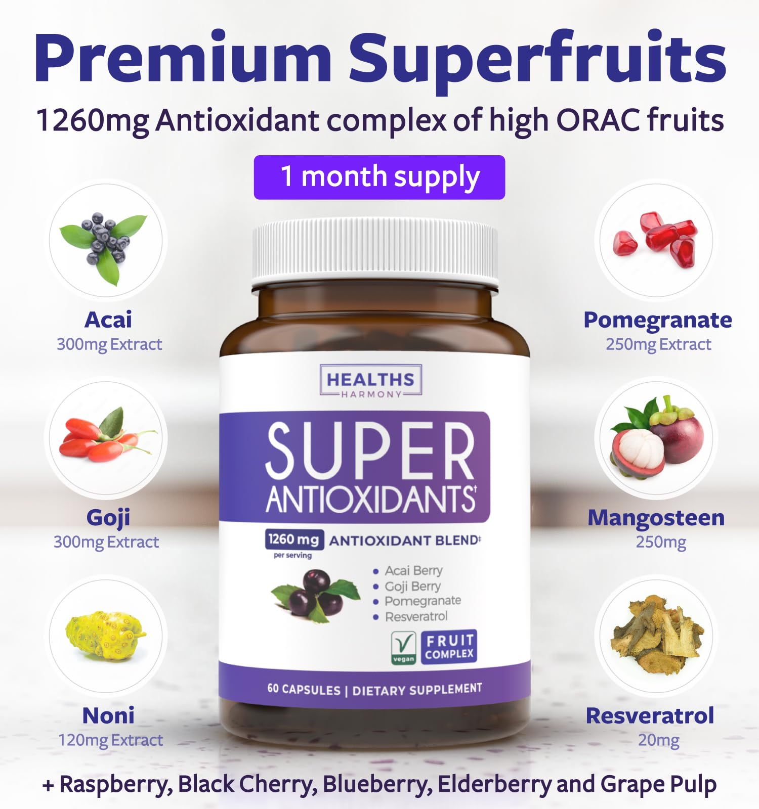 Healths Harmony: cápsulas antioxidantes para uso diario y apoyo inmunitario
