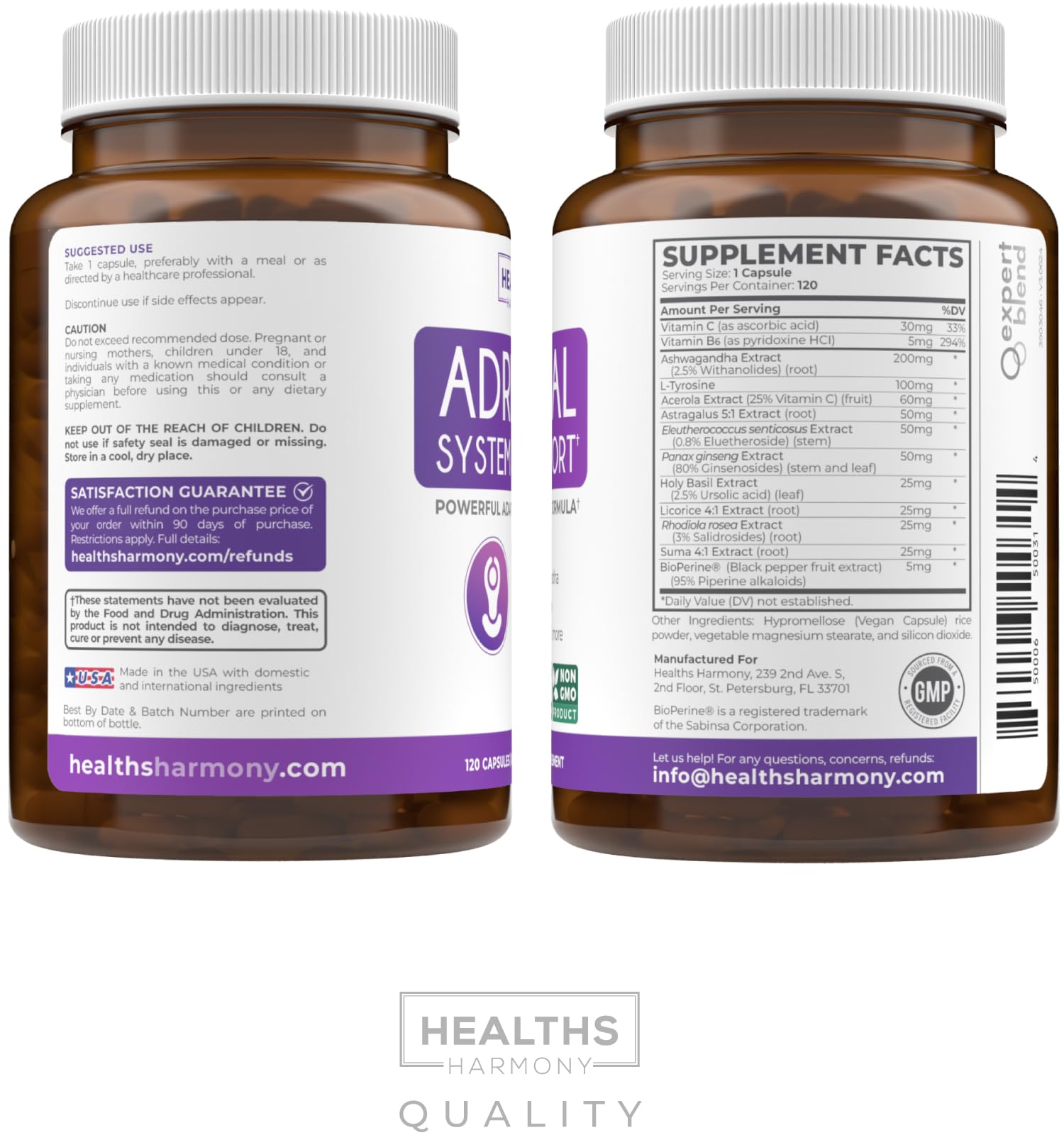 Healths Harmony Toma diaria Capsula facilita incorporar el suplemento en la rutina.