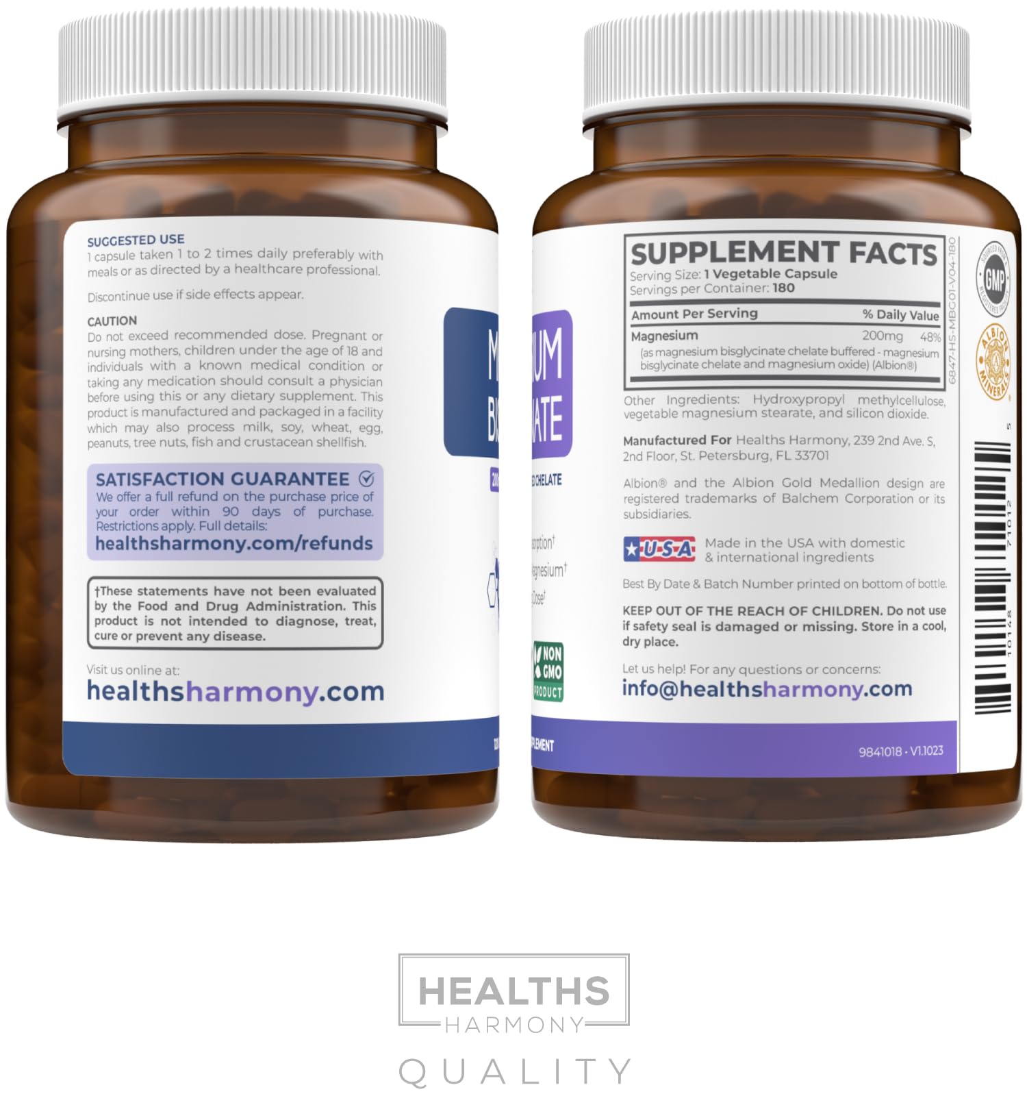 Healths Harmony uso diario vegano: complemento para hábitos saludables.