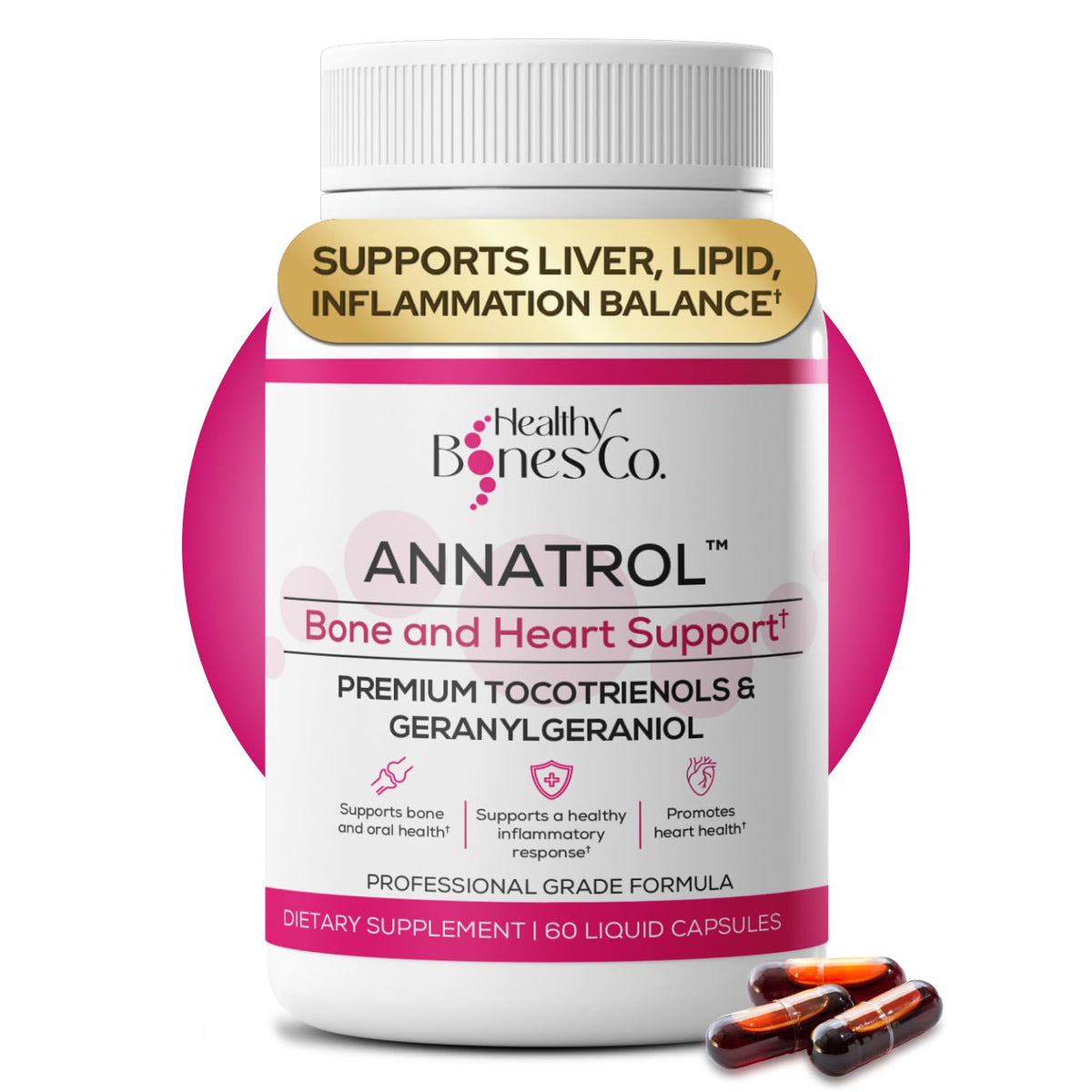 Healthy Bones Co. Annatrol – botella de dosis para el bienestar diario