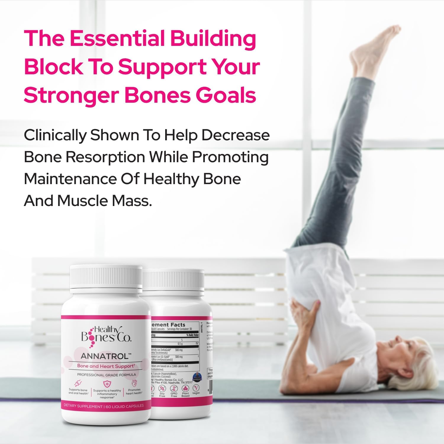 Healthy Bones Co. Annatrol – uso diario para bienestar general