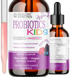 Frasco de Healthy Genetics Probioticos líquidos para niños para uso diario y apoyo digestivo