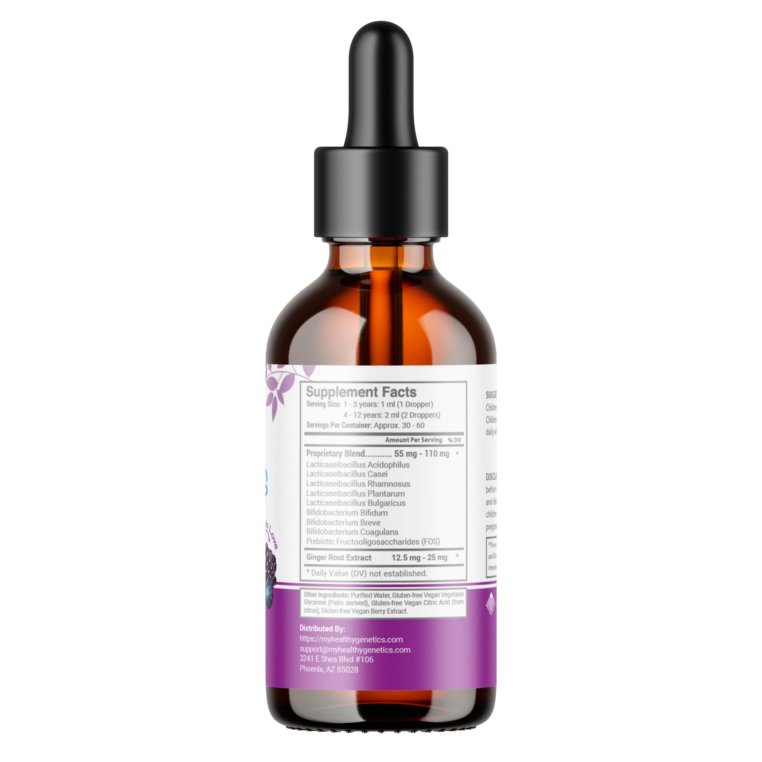 Healthy Genetics Probioticos líquidos, hecho en USA, garantía de calidad