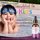 Gotas de Healthy Genetics Probioticos líquidos con jengibre para el confort estomacal