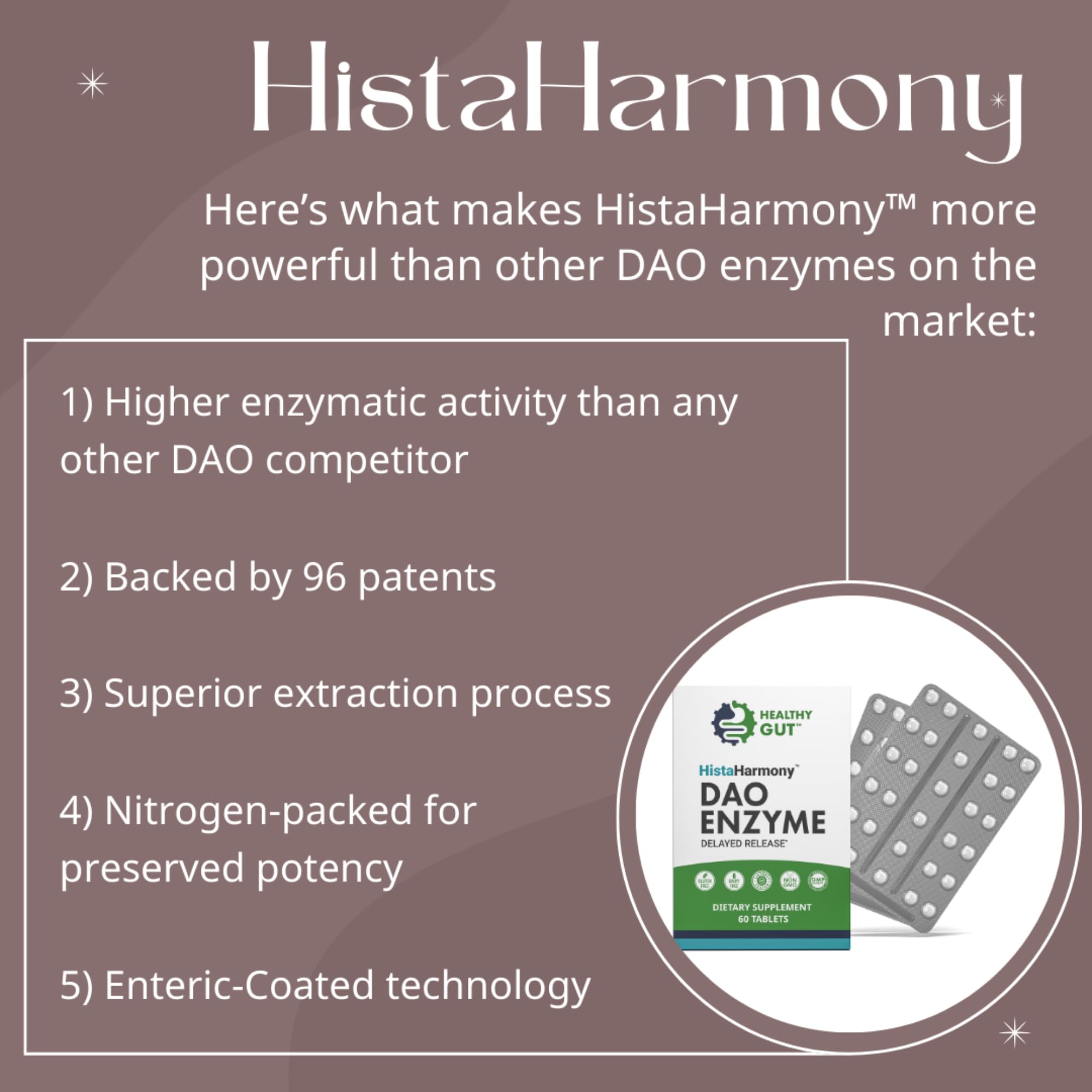Healthy Gut HistaHarmony: diamina-oxidasa como ingrediente clave.
