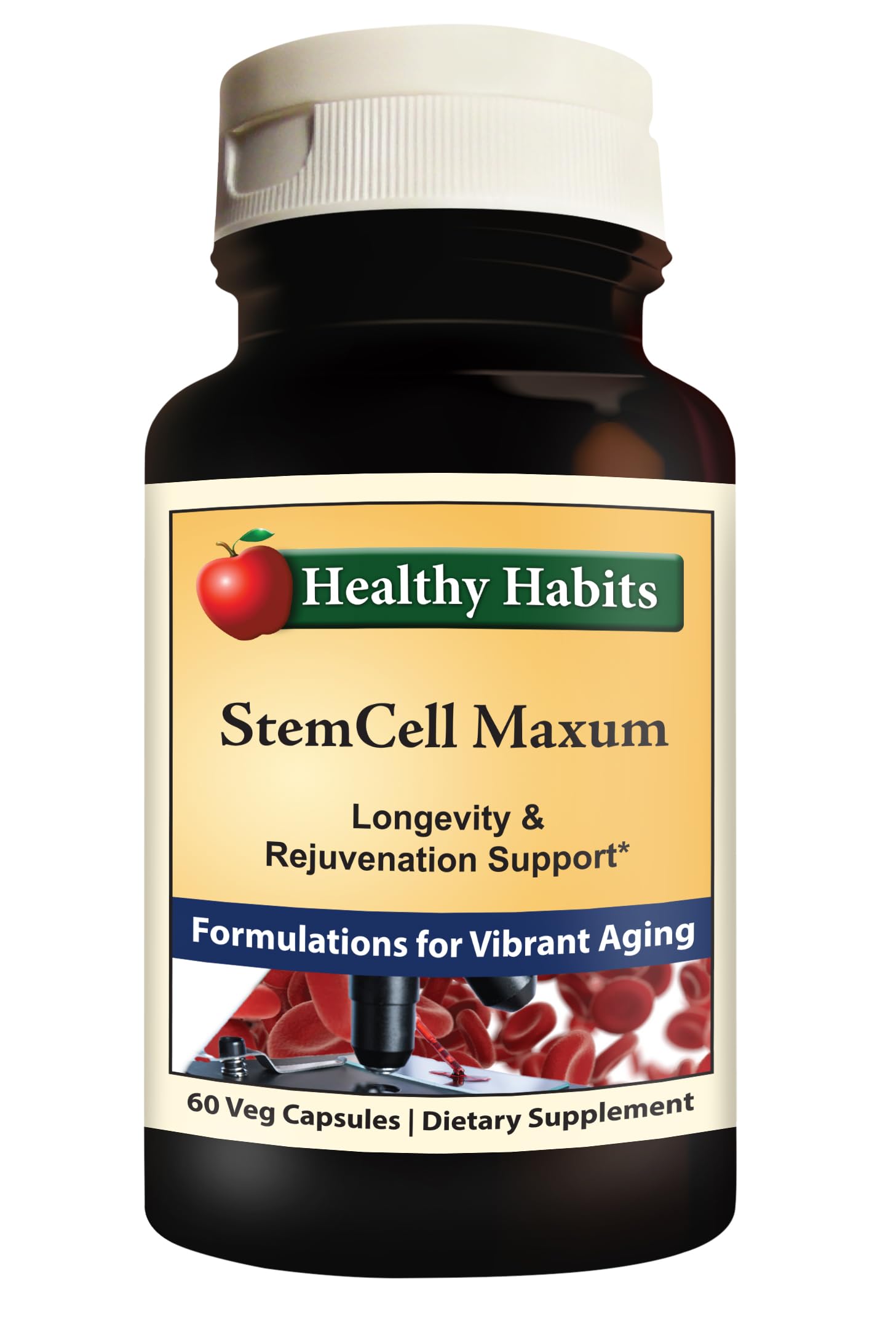 Healthy Habits StemCell Maxum, cápsulas, renovación celular diaria y vitalidad.