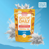Healthy Heights Grow Daily etiqueta del envase para crecimiento saludable