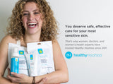 Healthy Hoohoo envase práctico y reciclable para cuidado diario.