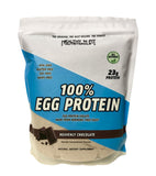 Healthy 'N Fit proteína clara de huevo chocolate en envase 12 oz, listo para batidos.