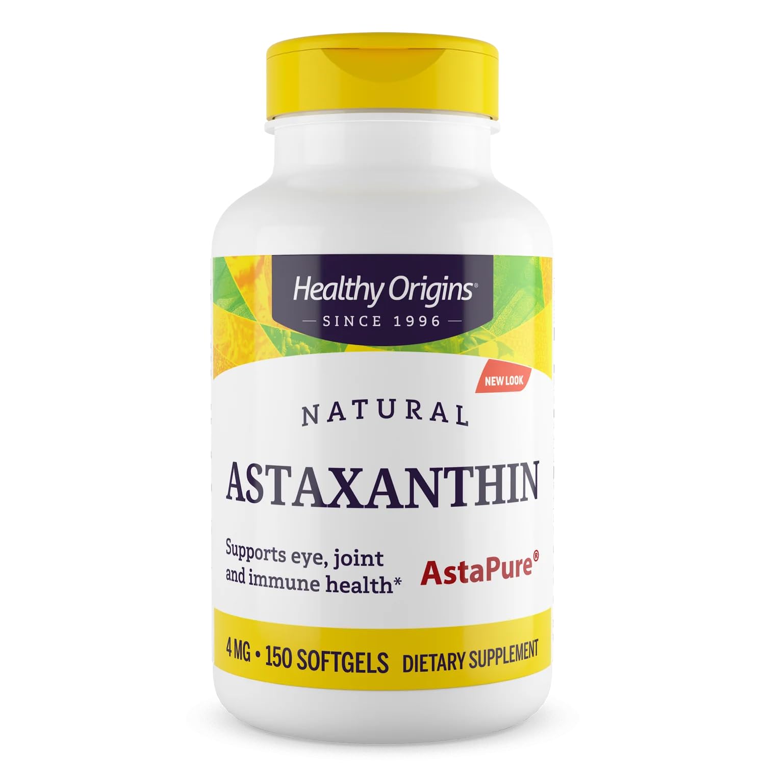 Healthy Origins Astaxantina - botella para apoyo del sistema inmunitario.