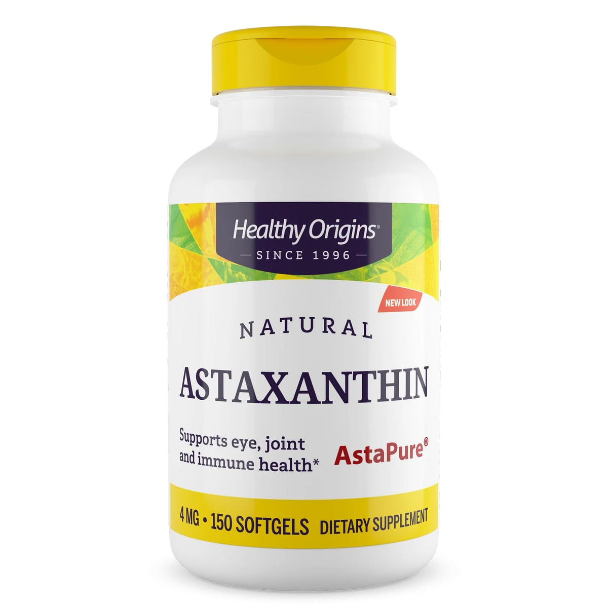 Healthy Origins Astaxantina - botella para apoyo del sistema inmunitario.