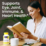 Healthy Origins Astaxantina - etiqueta con información de ingredientes y seguridad.