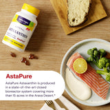 Healthy Origins Astaxantina - sello sin gluten y sin GMO para tranquilidad.