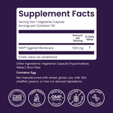 Healthy Origins composición nutricional: contiene colágeno, condroitina y ácido hialurónico.