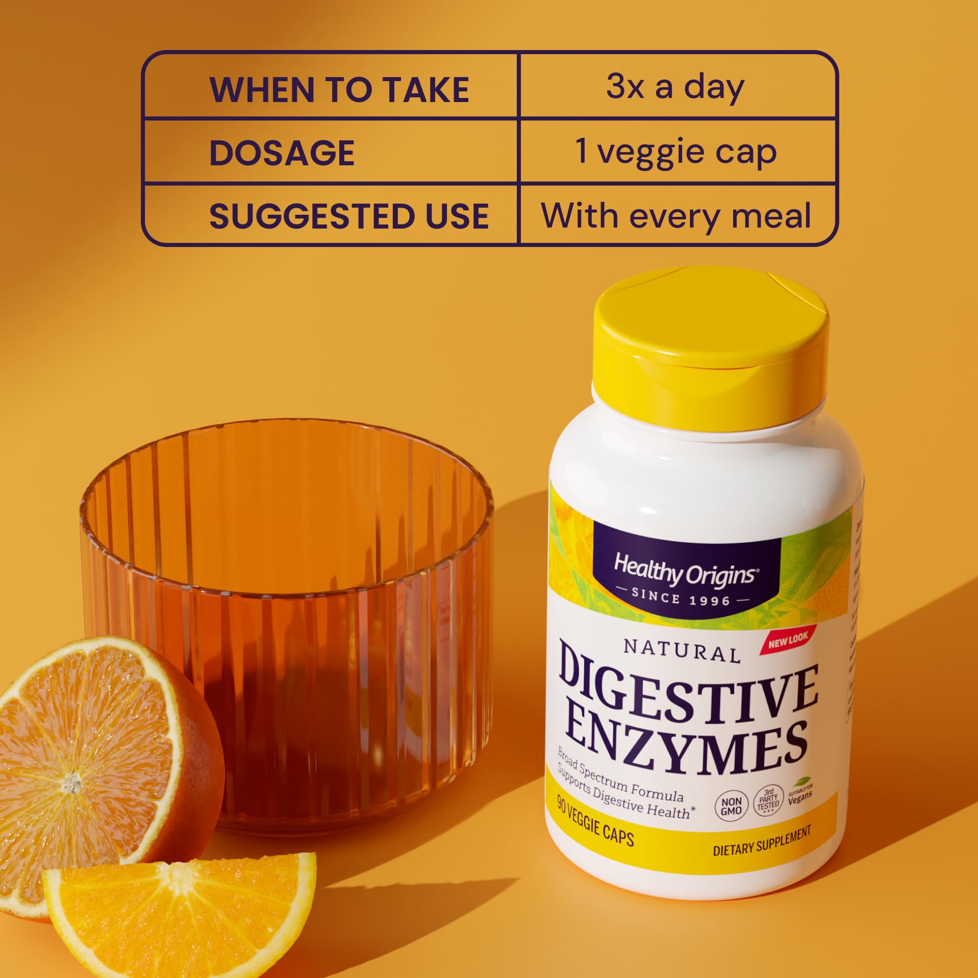 Healthy Origins Digestive Enzymes para dietas modernas: ayuda a digerir alimentos procesados.