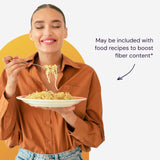 Healthy Origins Healthy Fiber en caja con etiqueta, listo para uso diario de fibra.