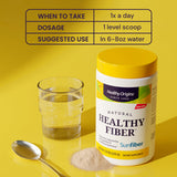 Healthy Origins Healthy Fiber en smoothie, textura ligera para un impulso de fibra diario.