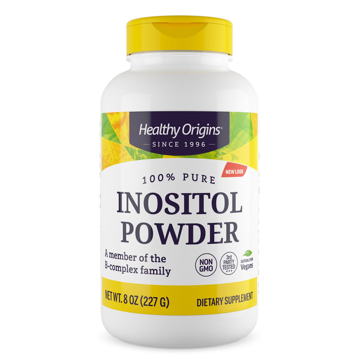 Healthy Origins Inositol en polvo, frasco para bienestar diario