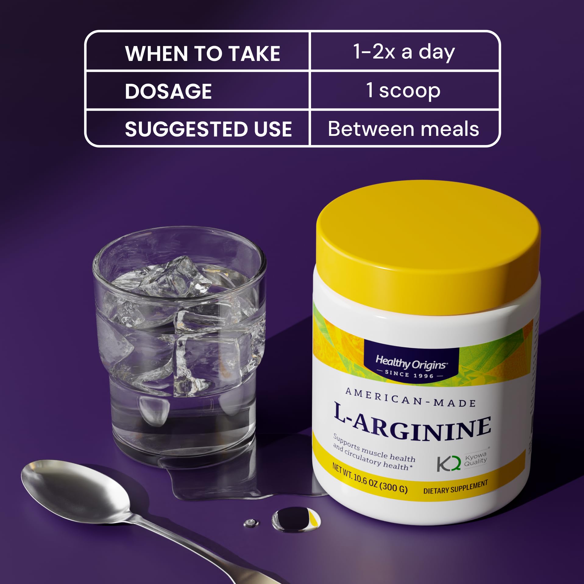 Healthy Origins L-Arginina tapa mostrando seguridad del producto.