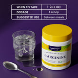 Healthy Origins L-Arginina tapa mostrando seguridad del producto.
