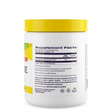 Polvo de L-Glutamina Healthy Origins, textura suave, listo para mezclar en bebidas.