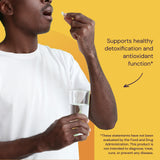 Healthy Origins L-Glutathione 250 mg, frasco con cierre, dosificación fácil.