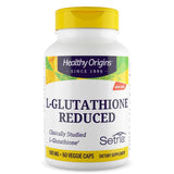 Healthy Origins L-Glutatión 500 mg envase visible, apoyo antioxidante diario.