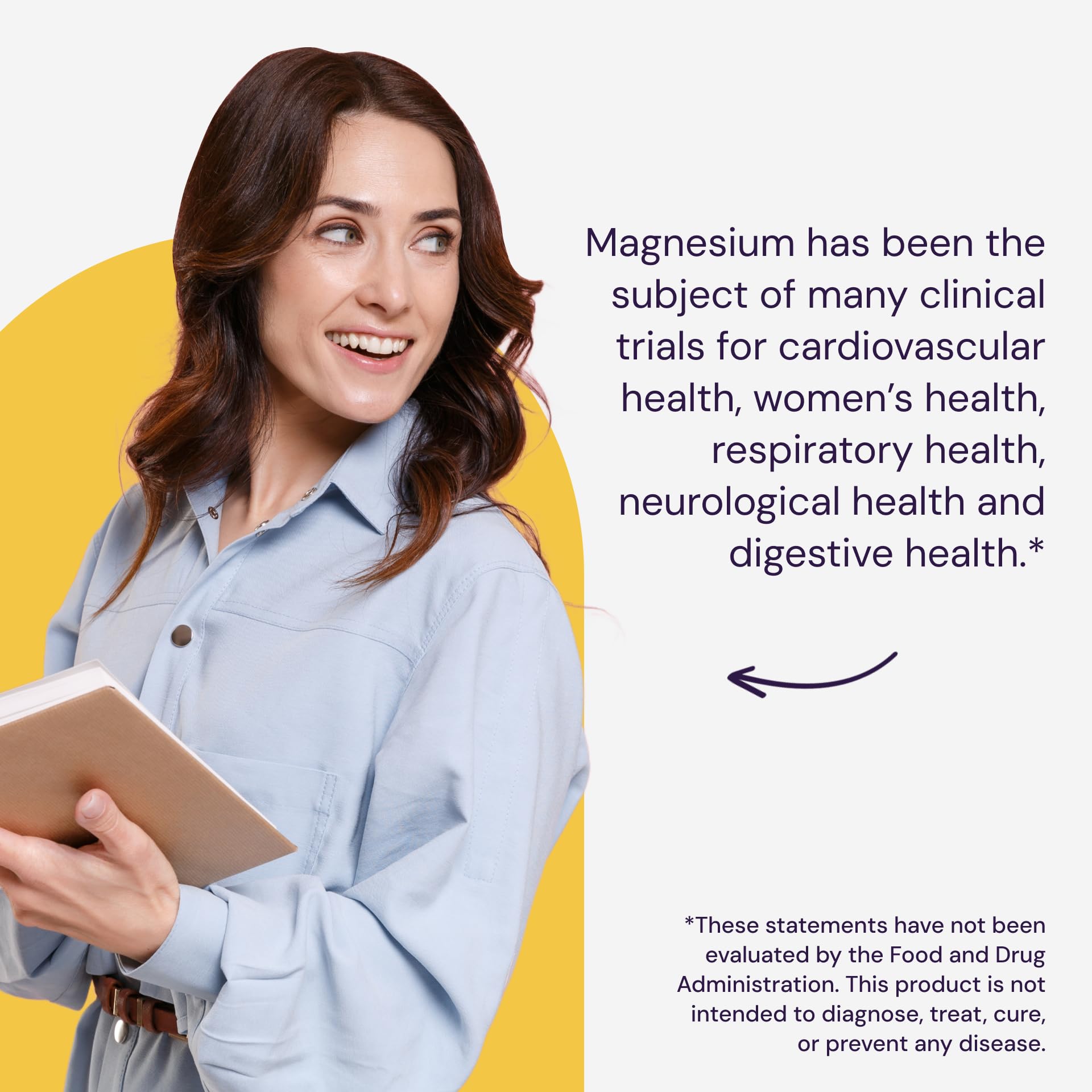 Healthy Origins Magnesio Bisglicinato, uso diario para soporte digestivo y respiratorio suave.