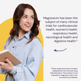 Healthy Origins Magnesio Bisglicinato, uso diario para soporte digestivo y respiratorio suave.