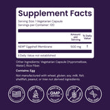 Healthy Origins caja de empaque con informacion sin gluten y sin OGM.