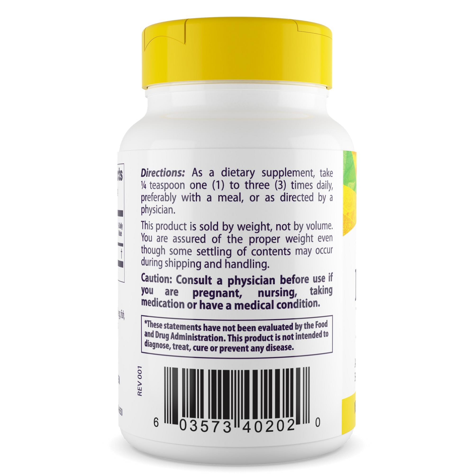 Healthy Origins Inositol cucharada medidora: dosis precisa para batidos.
