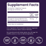 Healthy Origins Pycnogenol 150 mg bote cerrado, comodidad para consumo diario.