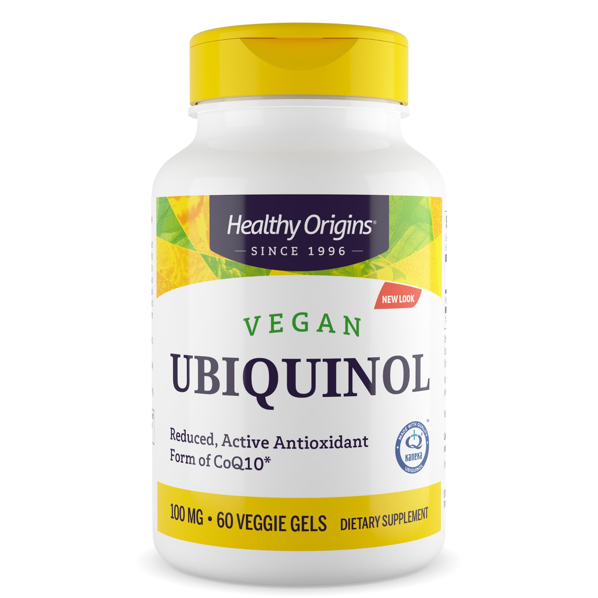 Healthy Origins ubiquinol 100 mg, cápsulas suaves veganas para uso diario