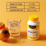 Tapa y cierre de la botella Healthy Origins ubiquinol 200 mg