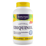 Healthy Origins Ubiquinol botella: complemento para energia diaria y bienestar.