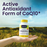Healthy Origins Ubiquinol etiqueta: informacion clara de dosis y calidad.