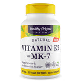 Vitamina K2 MK-7 de Healthy Origins, envase para apoyo óseo y cardiovascular.