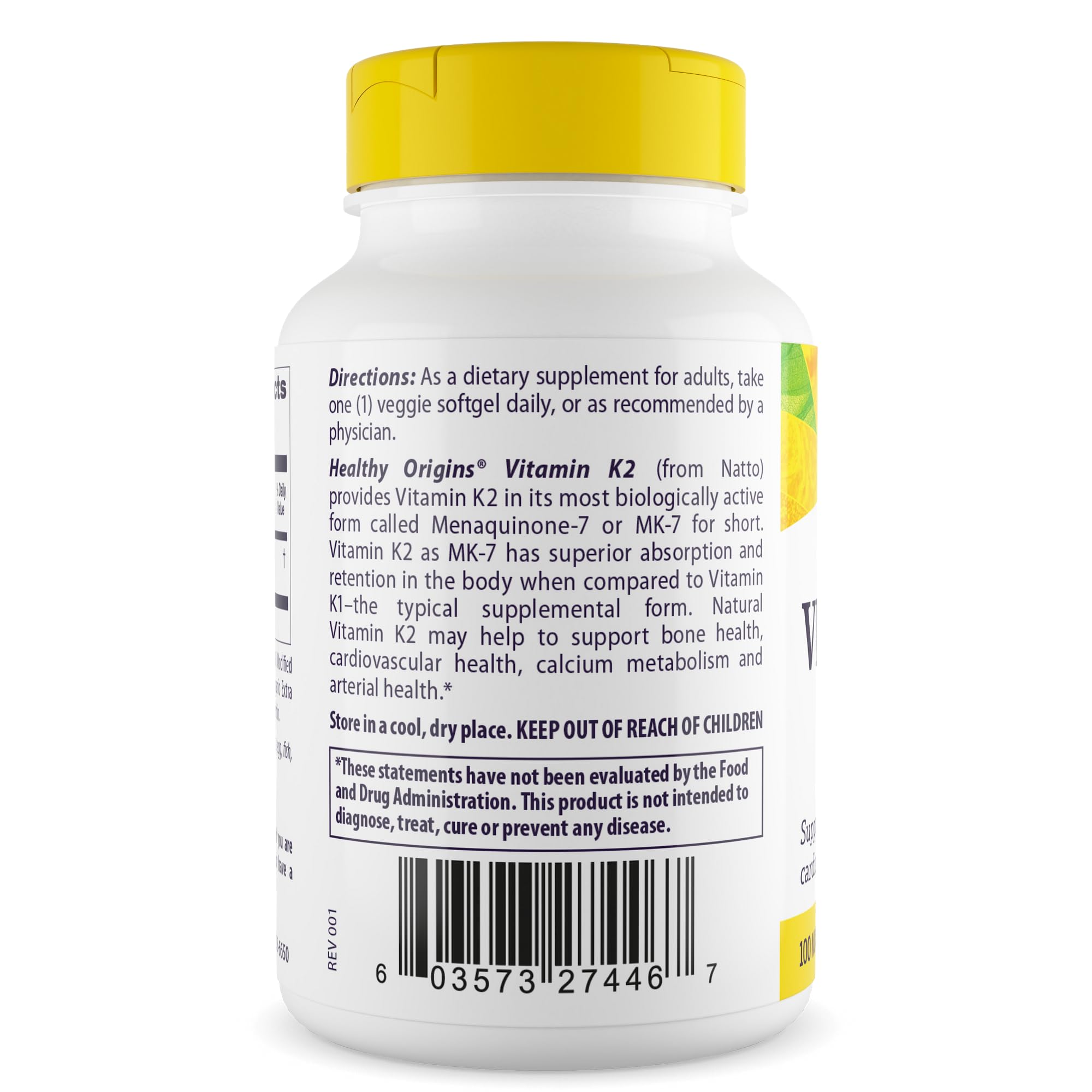 Etiqueta natto resalta origen natural del MK-7 de Healthy Origins.