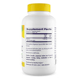 Healthy Origins Vitamina C 1000 mg en etiqueta, información clara y sin OGM.