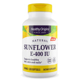 Healthy Origins Vitamina E de Girasol 400 UI, cápsulas en bote, apoyo para cabello y piel