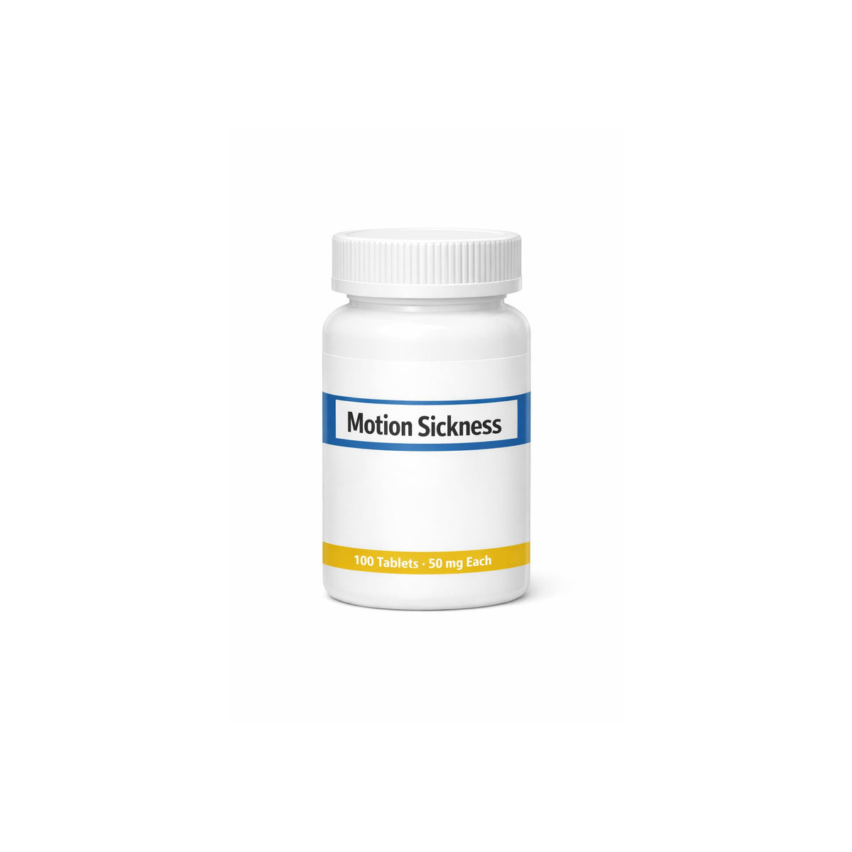 Healthy Surplus Dimenhidrinato, tabletas de 50 mg, uso potencial durante viajes.