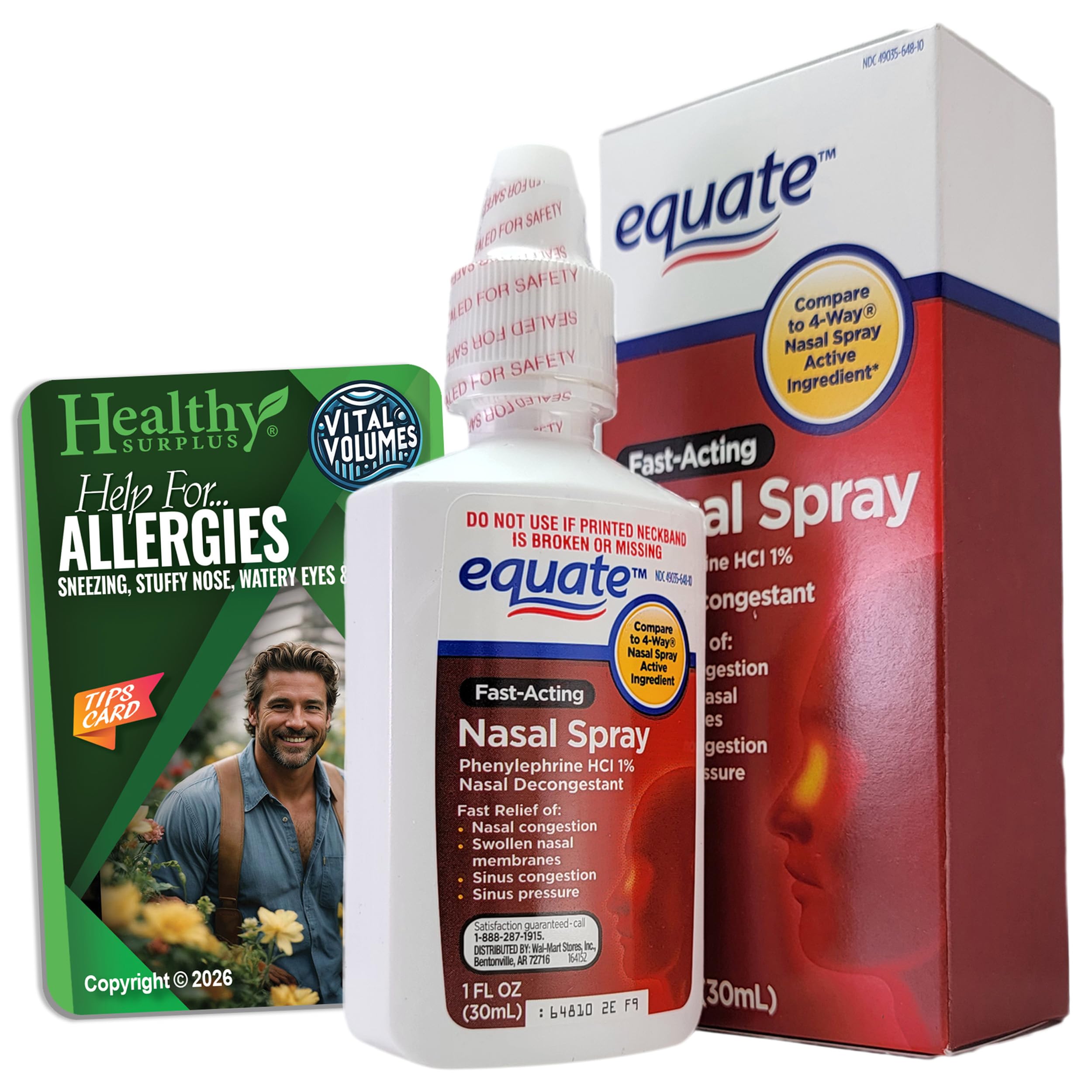 Healthy Surplus Vital Volumes: tarjeta de consejos para alergias.