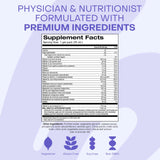 Fórmula sin rellenos de HealthyCell Bioactive, vegetariano y sin gluten.