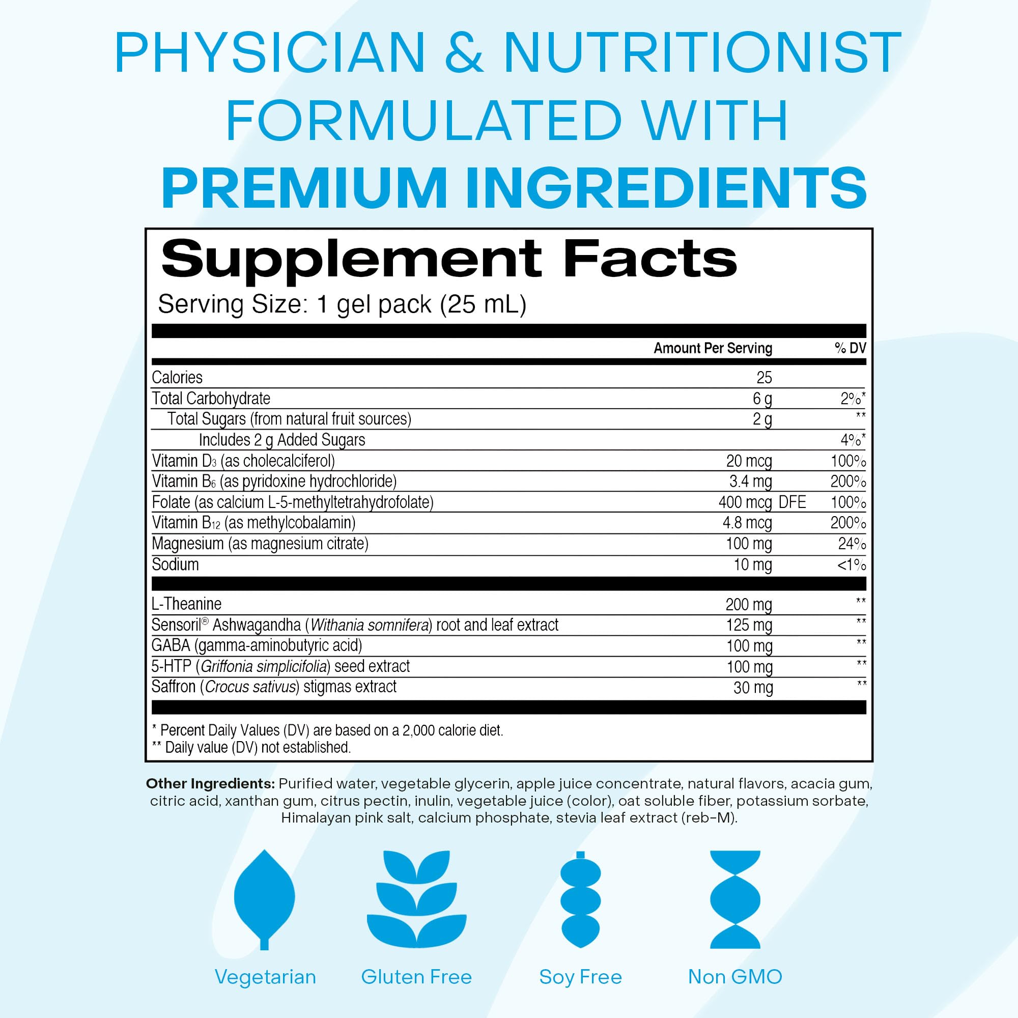 HealthyCell Calm Mood ingredientes clave ashwaganda y L-teanina para apoyo relajante