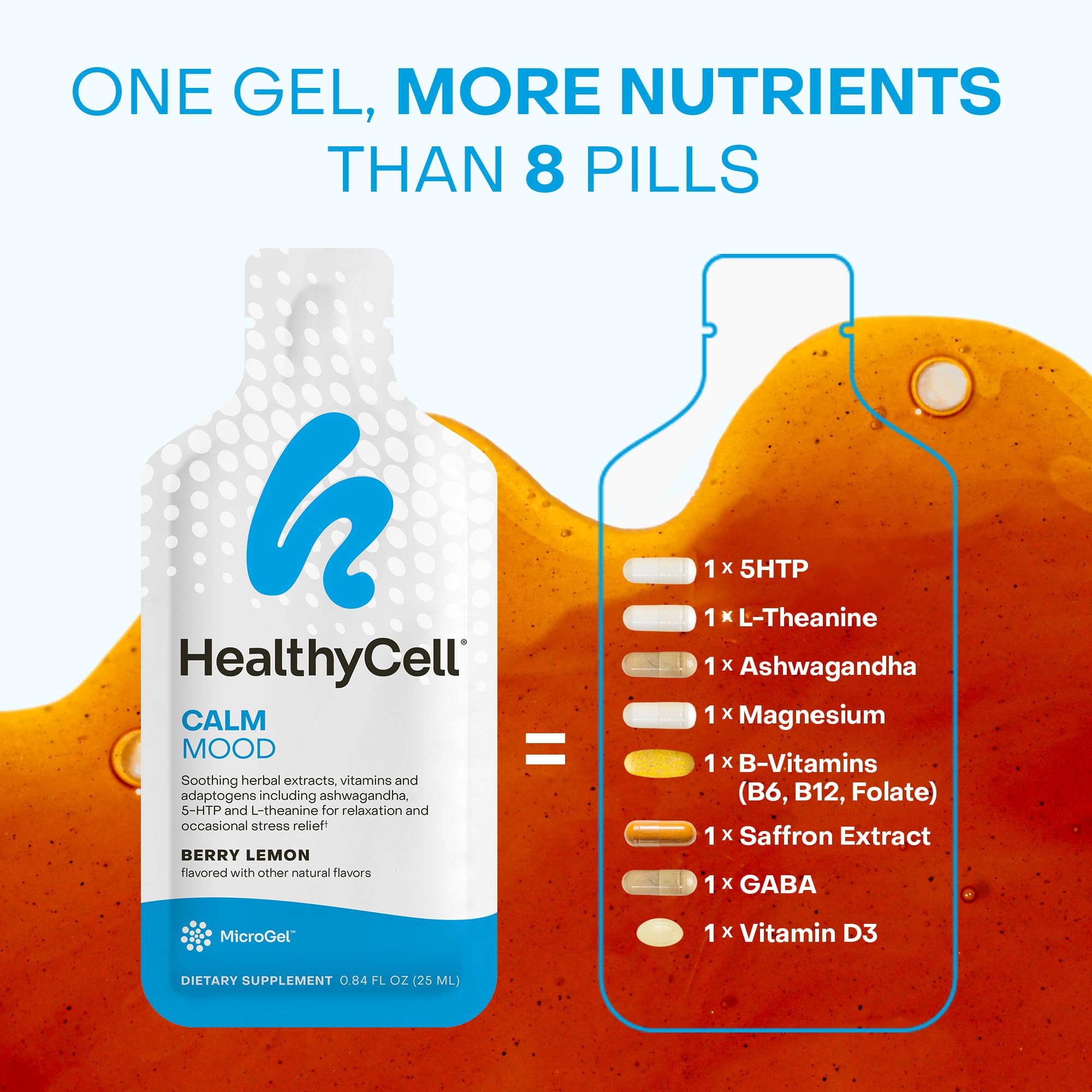 HealthyCell Calm Mood microgel de alta absorción en textura suave