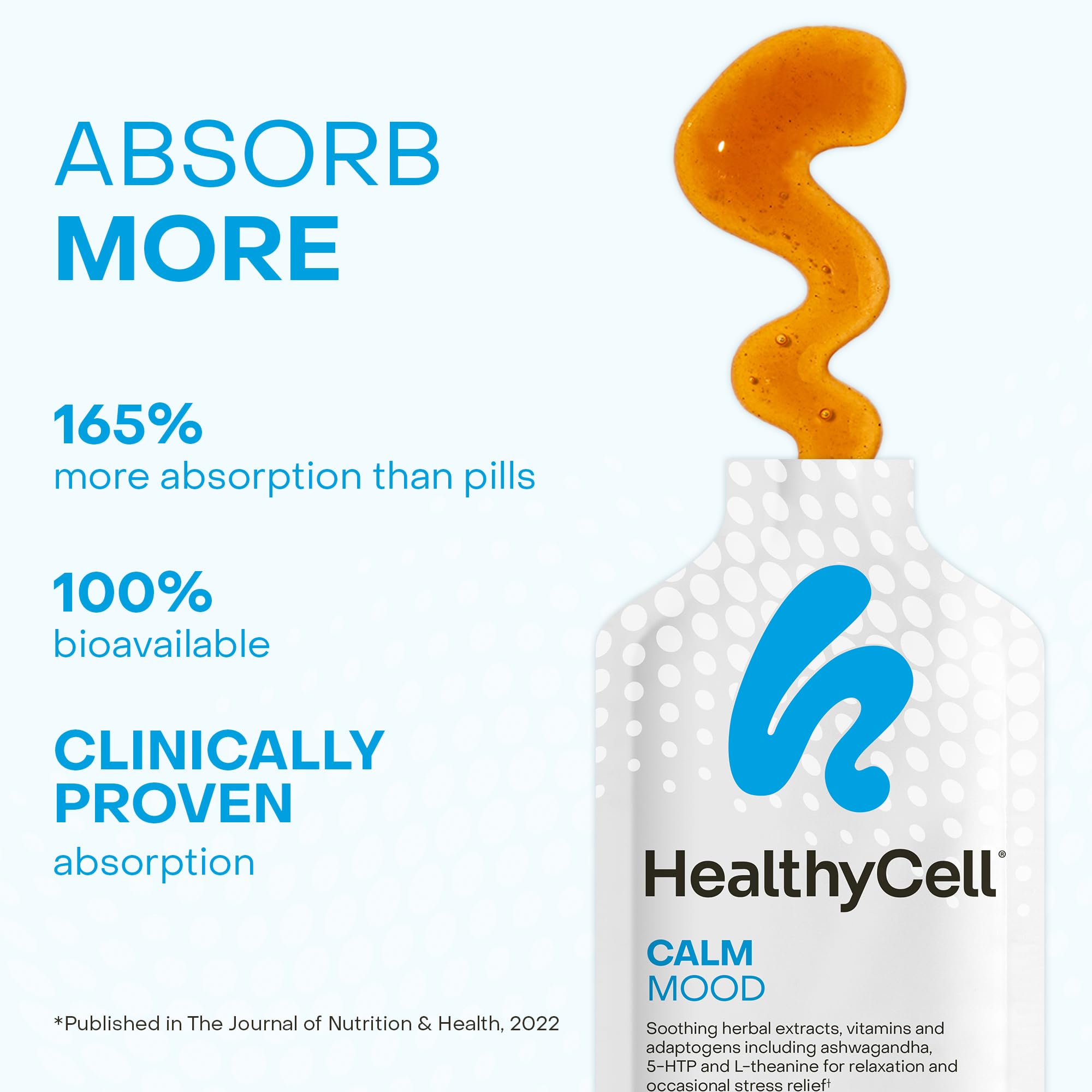 HealthyCell Calm Mood útil para uso en movimiento y viaje