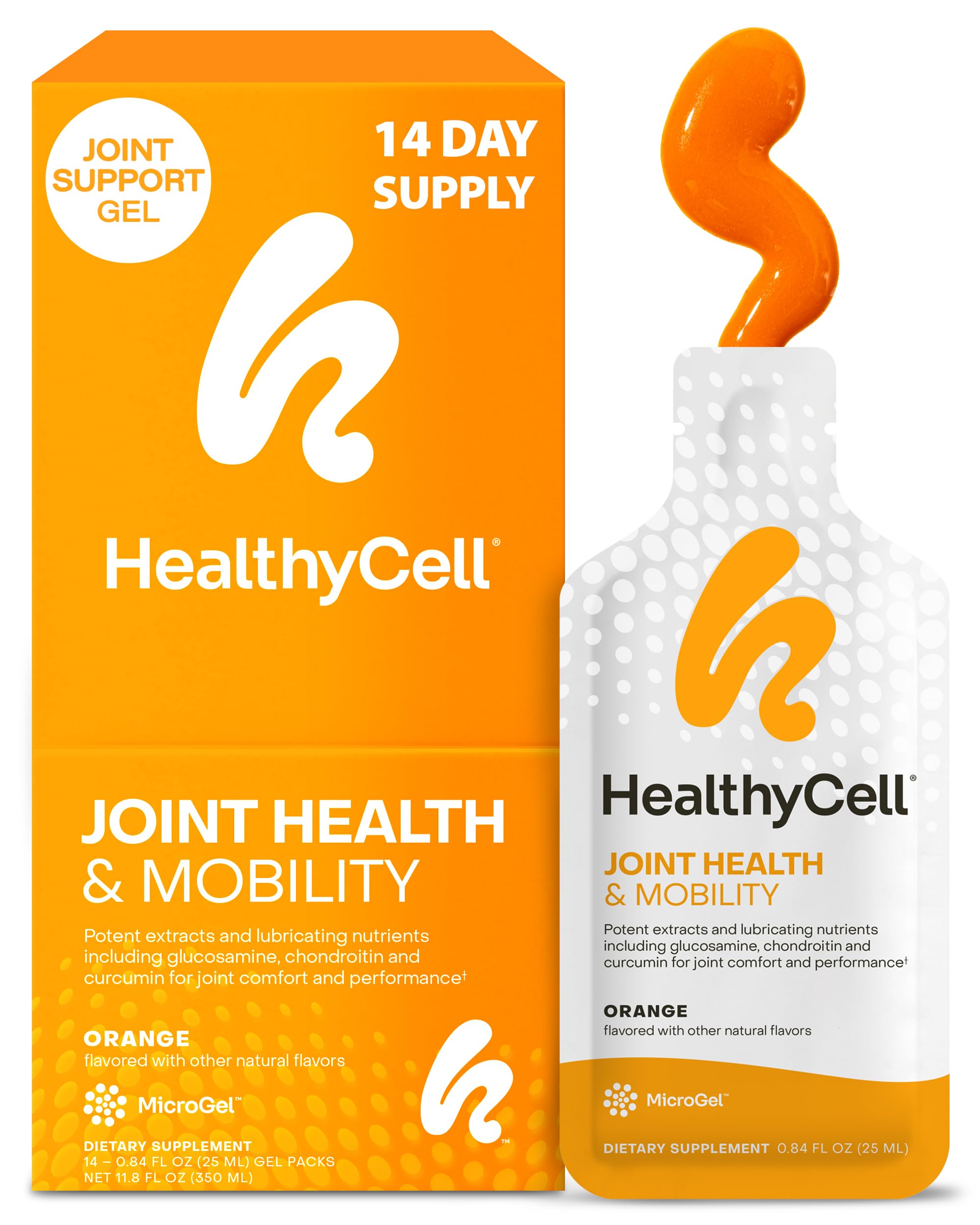 HealthyCell microgel-naranja para soporte diario de movilidad articular