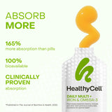 HealthyCell: sabor durazno-mango para una toma agradable cada día.