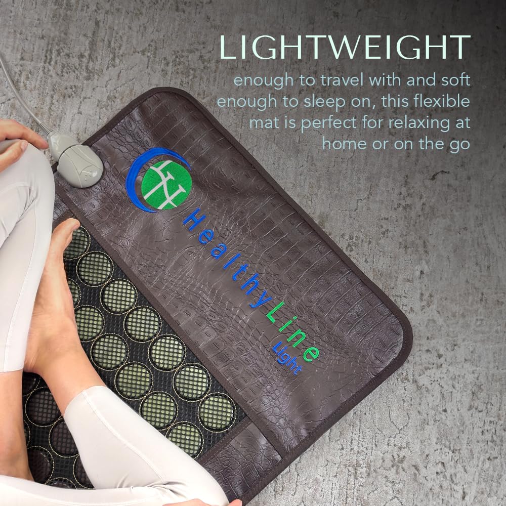 HealthyLine manta-calor-infrarrojo-plegable-transportable, perfecto para viajar.