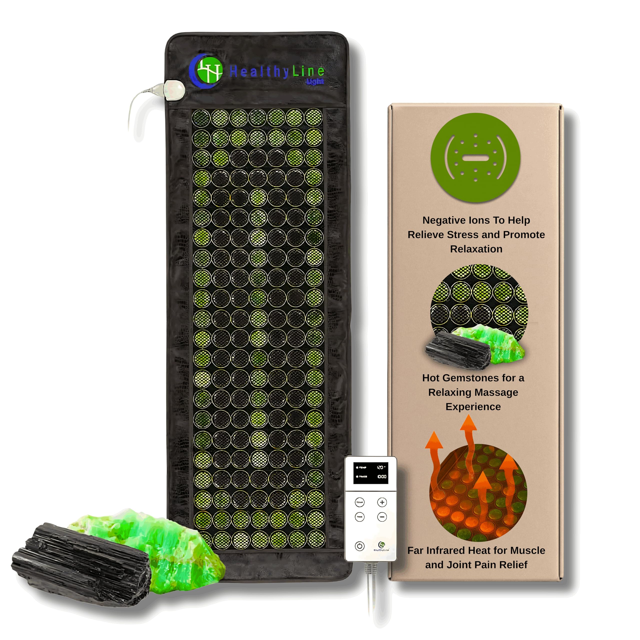 HealthyLine manta-controles-memoria-apagado-automatico, uso seguro y ajustes precisos.